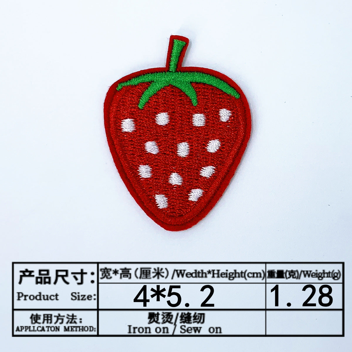 Wholesale Fruit flower  strawberry  pineapple embroidery patch